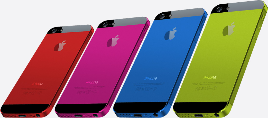 цветная задняя крышка iPhone