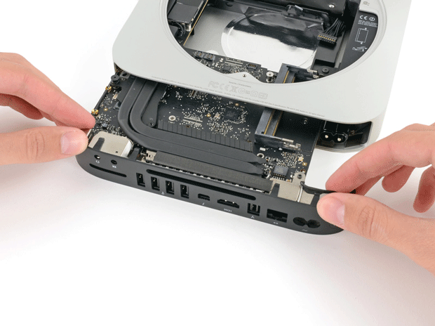 Замена (установка) SSD на Mac Mini